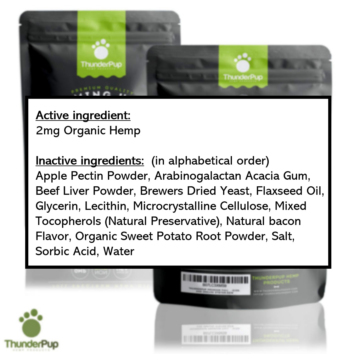 ThunderPup Premium Hemp Soft Dog Chews